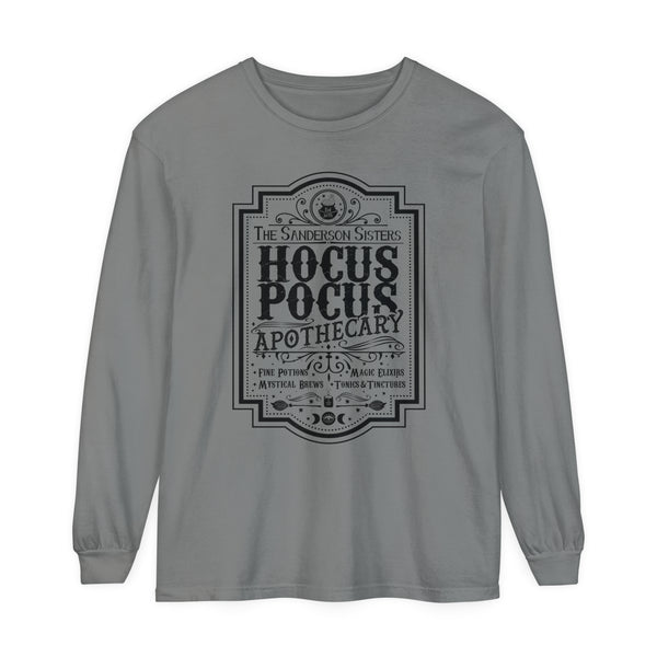 Hocus Pocus Apothecary Halloween Comfort Colors Unisex Garment-dyed Long Sleeve T-Shirt