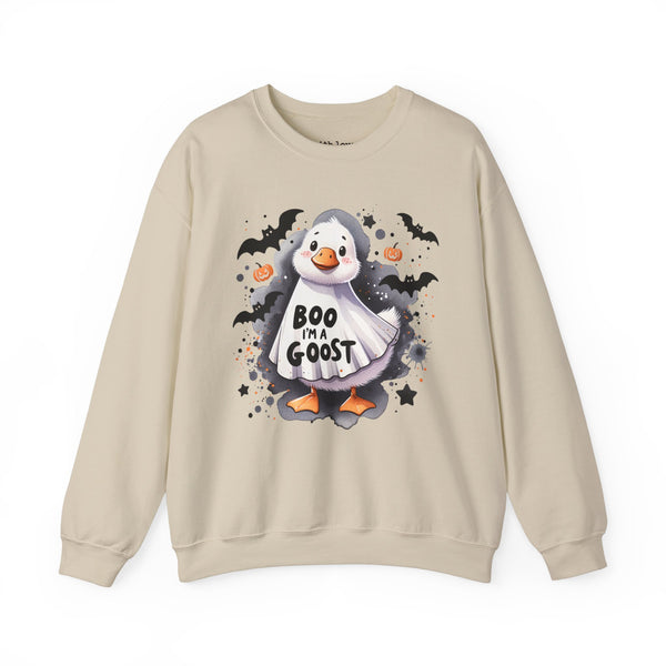 Boo I’m a Goost Halloween Unisex Heavy Blend Crewneck Sweatshirt