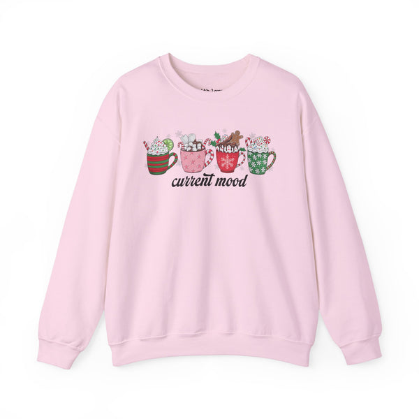 Current Mood Christmas Coffee Hot Cocoa Unisex Heavy Blend Crewneck Sweatshirt