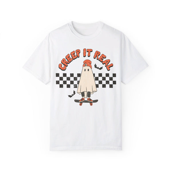 Creep It Real Skater Checker Comfort Colors Unisex Garment-Dyed T-shirt