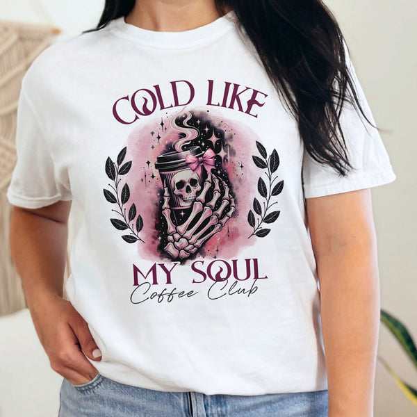 Cold Like My Soul Iced Coffee Club Comfort Colors Unisex Garment-Dyed T-shirt