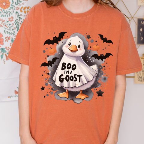 Boo I’m a Goost Halloween Comfort Colors Unisex Garment-Dyed T-shirt