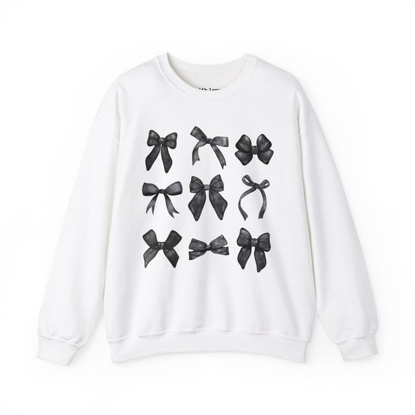 Black Bow Coquette Unisex Heavy Blend Crewneck Sweatshirt