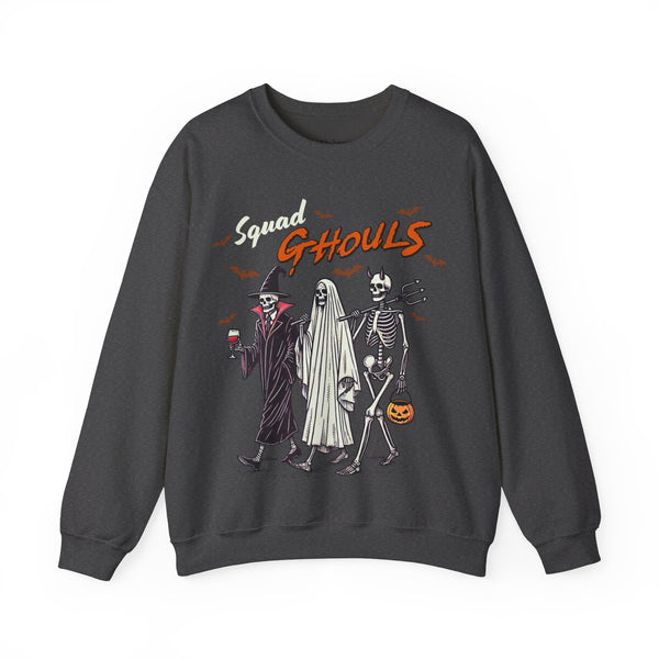 Squad Ghouls Halloween Unisex Heavy Blend Crewneck Sweatshirt