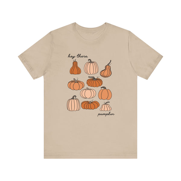 Hey There, Pumpkin Fall Bella Canvas Unisex Jersey Short Sleeve Tee