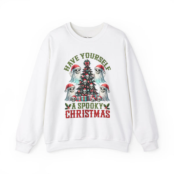 Have Yourself a Spooky Christmas Ghost Unisex Heavy Blend Crewneck Sweatshirt