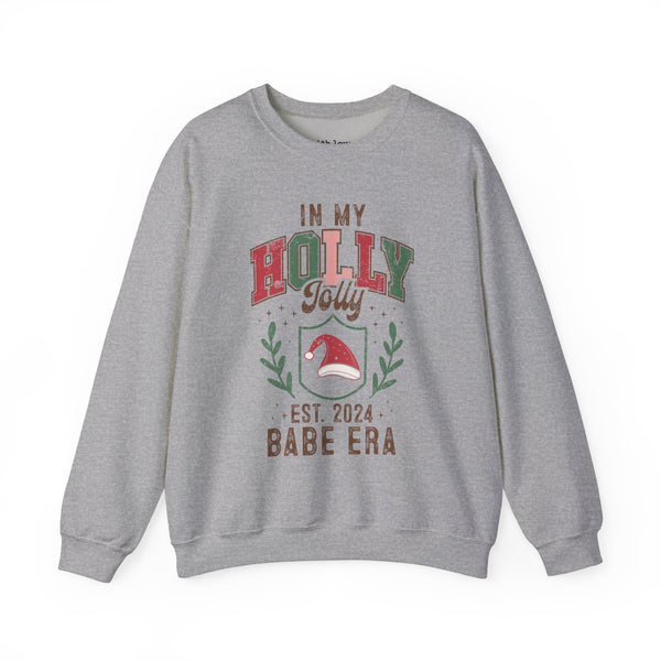 In My Holly Jolly Babe Christmas Unisex Heavy Blend Crewneck Sweatshirt