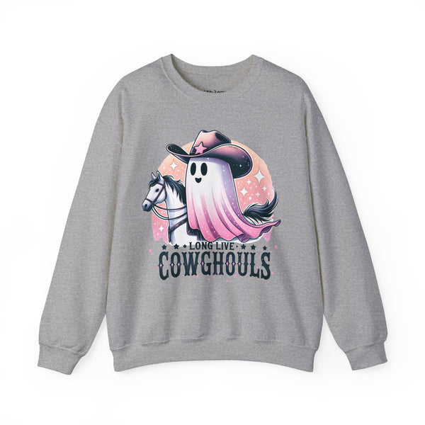 Long Live Cowghouls Halloween Ghost Unisex Heavy Blend Crewneck Sweatshirt