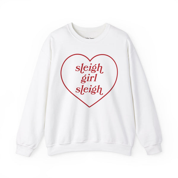 Sleigh Girl Sleigh Christmas Heart Unisex Heavy Blend Crewneck Sweatshirt