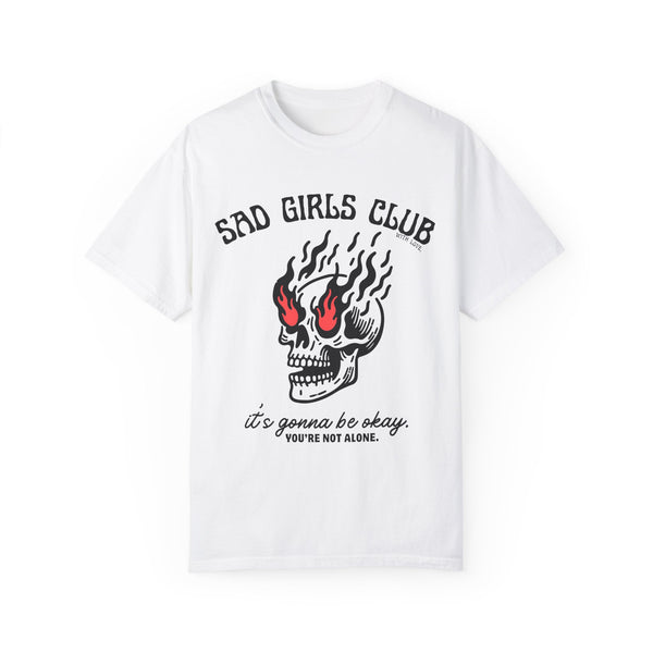 Sad Girls Club Mental Health Comfort Colors Unisex Garment-Dyed T-shirt