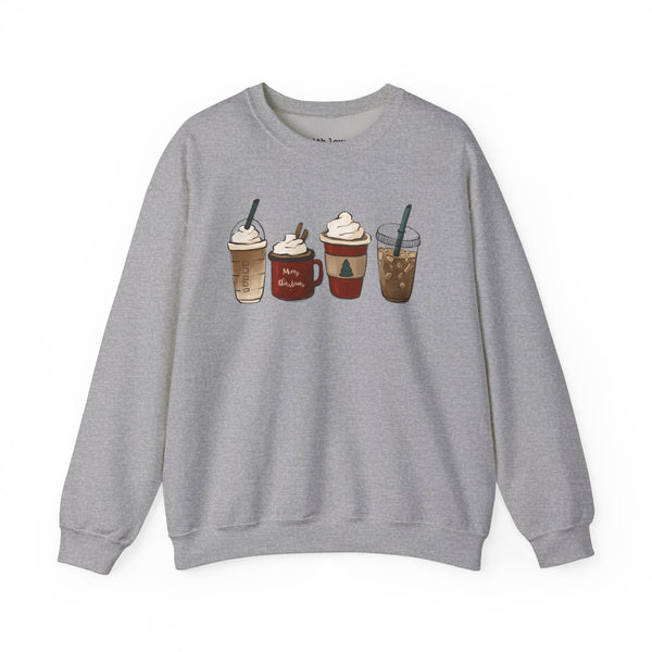 Christmas Coffees Unisex Heavy Blend Crewneck Sweatshirt