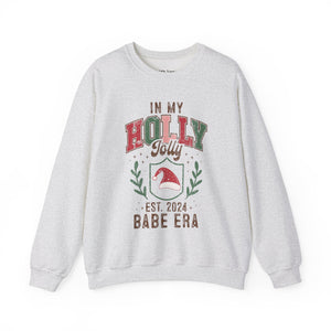 In My Holly Jolly Babe Christmas Unisex Heavy Blend Crewneck Sweatshirt