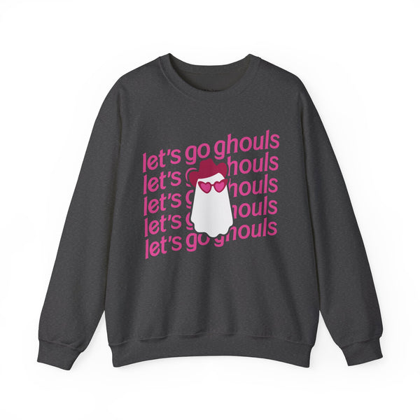 Let’s Go Ghouls Cowgirl Ghost Halloween Unisex Heavy Blend Crewneck Sweatshirt