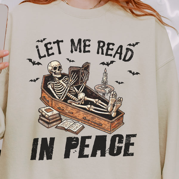 Let Me Read in Peace Unisex Heavy Blend Crewneck Sweatshirt