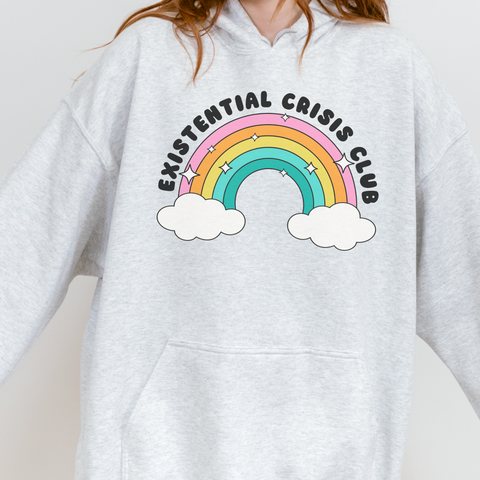 Existential Crisis Club Rainbow Unisex Heavy Blend Hooded Sweatshirt