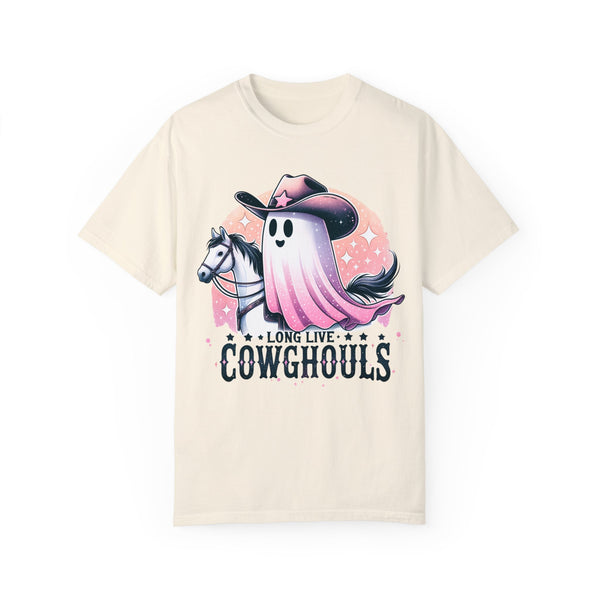 Long Live Cowgirls Ghost Western Halloween Comfort Colors Unisex Garment-Dyed T-shirt