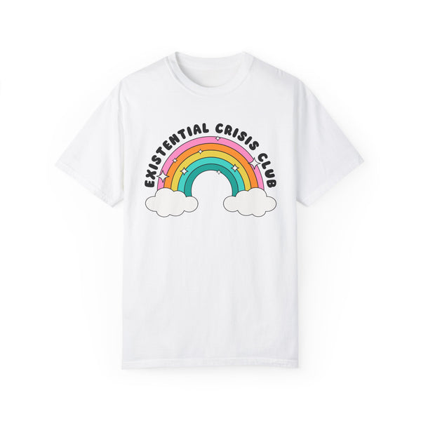 Existential Crisis Club Rainbow Comfort Colors Unisex Garment-Dyed T-shirt