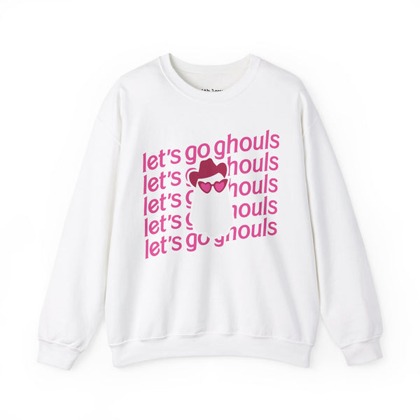 Let’s Go Ghouls Cowgirl Ghost Halloween Unisex Heavy Blend Crewneck Sweatshirt