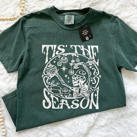 Tis the Season Skeleton Tshirt