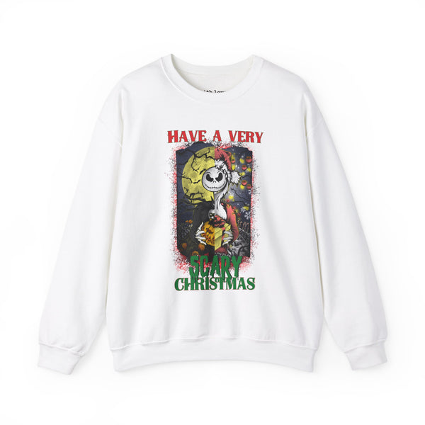 Have a Very Scary Christmas Skeleton Unisex Heavy Blend Crewneck Sweatshirt