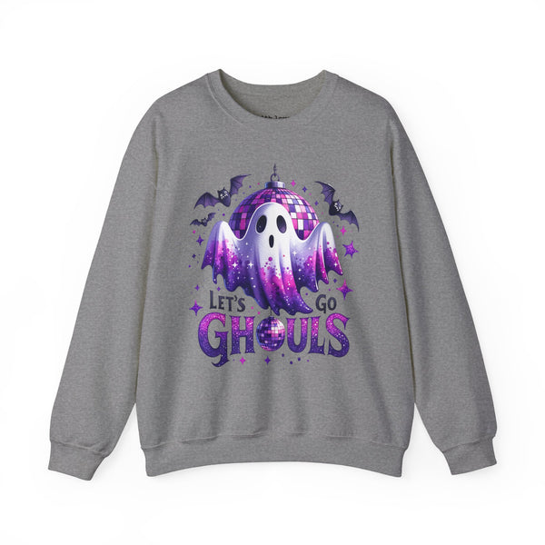 Let’s Go Ghouls Disco Ghost Halloween Unisex Heavy Blend Crewneck Sweatshirt