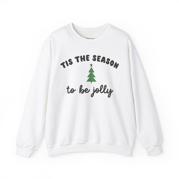 Tis the Season to Be Jolly Christmas Unisex Heavy Blend Crewneck Sweatshirt