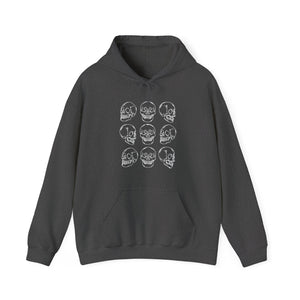 Skulls Halloween Edgy Grunge Unisex Heavy Blend Hooded Sweatshirt