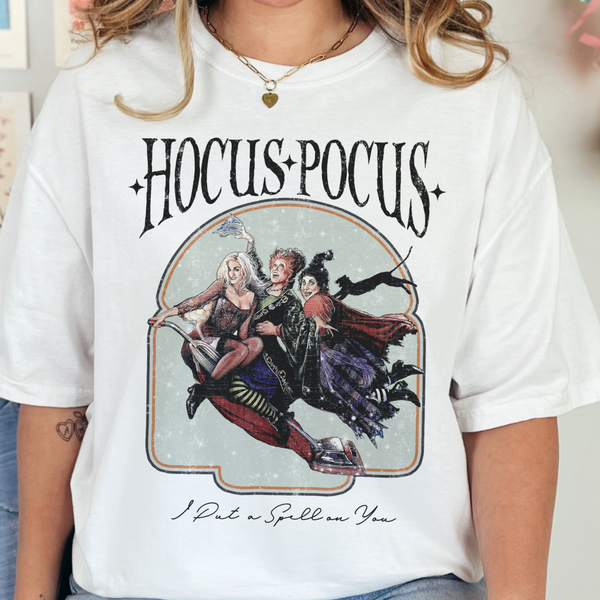 Hocus Pocus I Put a Spell on You Halloween Comfort Colors Unisex Garment-Dyed T-shirt