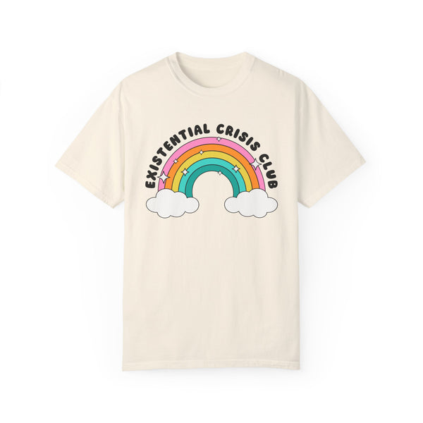 Existential Crisis Club Rainbow Comfort Colors Unisex Garment-Dyed T-shirt