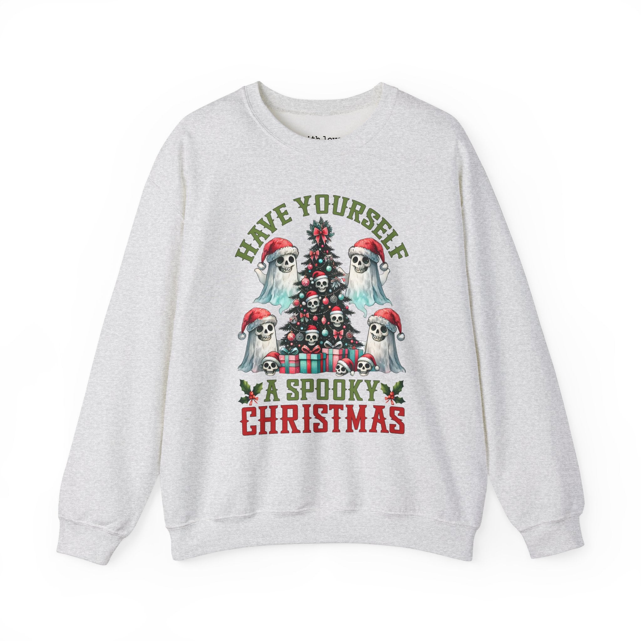 Have Yourself a Spooky Christmas Ghost Unisex Heavy Blend Crewneck Sweatshirt