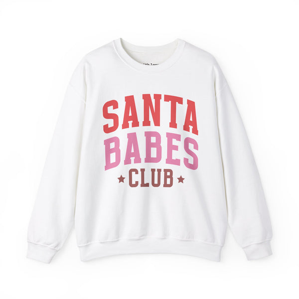 Santa Babes Club Christmas Unisex Heavy Blend Crewneck Sweatshirt