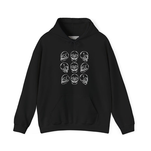 Skulls Halloween Edgy Grunge Unisex Heavy Blend Hooded Sweatshirt