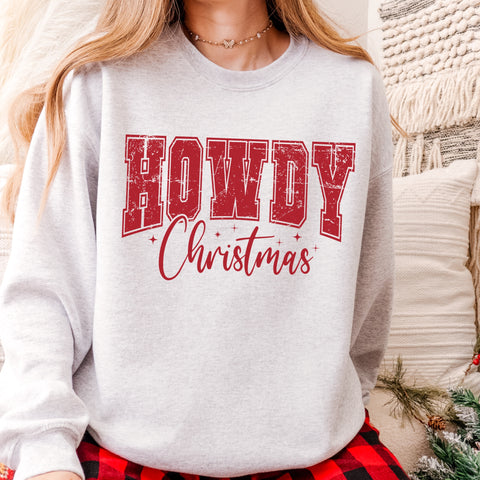 Howdy Christmas Unisex Heavy Blend Crewneck Sweatshirt