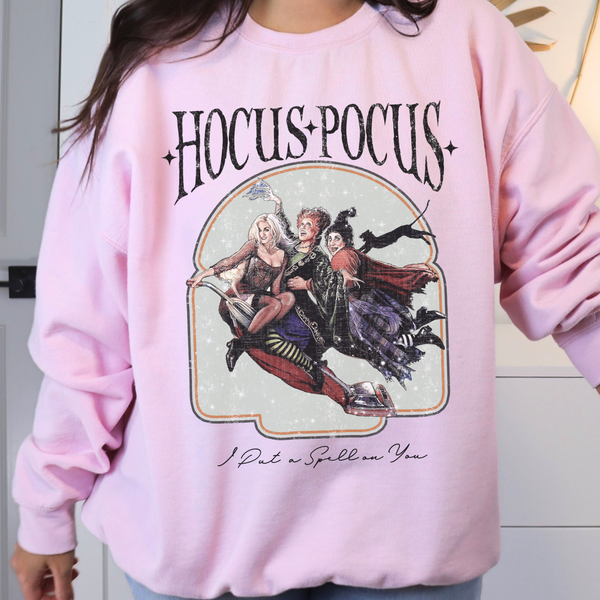 Hocus Pocus I Put a Spell on You Halloween Unisex Heavy Blend Crewneck Sweatshirt