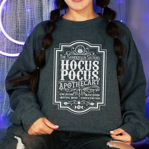 Hocus Pocus Apothecary Halloween Unisex Heavy Blend Crewneck Sweatshirt