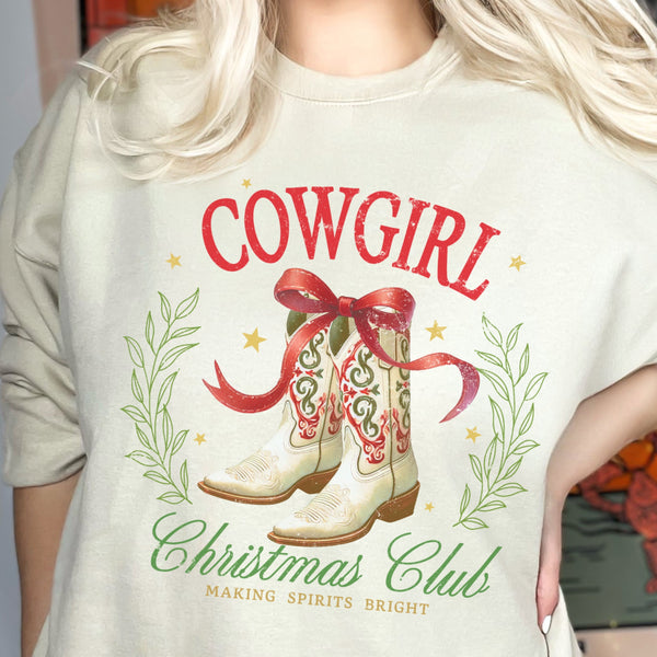 Cowgirl Christmas Club Western Unisex Heavy Blend Crewneck Sweatshirt