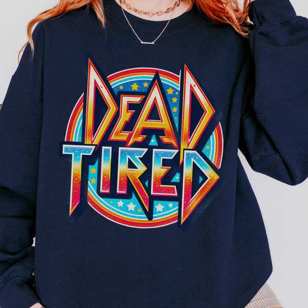 Dead Tired Rock Band Unisex Heavy Blend Crewneck Sweatshirt