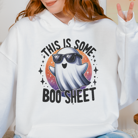 This is Some Boo Sheet Ghost Halloween Unisex Heavy Blend Hooded Sweatshirt