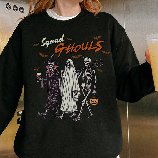 Squad Ghouls Halloween Unisex Heavy Blend Crewneck Sweatshirt