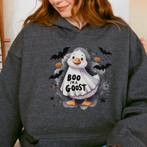 Boo I’m a Goost Halloween Unisex Heavy Blend Hooded Sweatshirt
