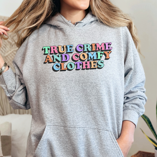 True Crime and Comfy Clothes Unisex Heavy Blend Hooded Sweatshirt