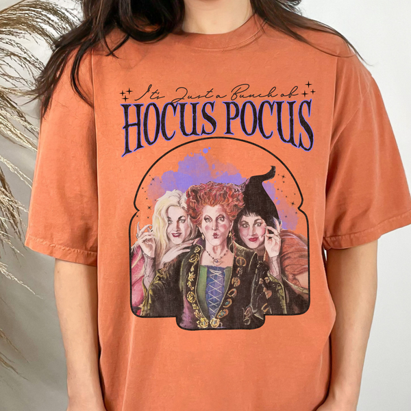 It’s Just a Bunch of Hocus Pocus Halloween Comfort Colors Unisex Garment-Dyed T-shirt