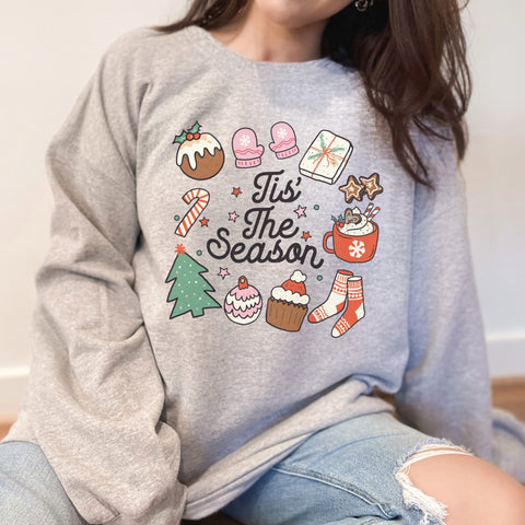 Tis the Season Christmas Things Unisex Heavy Blend Crewneck Sweatshirt