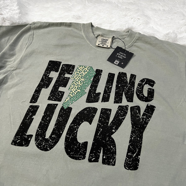 Feeling Lucky St. Patrick's Day Comfort Colors Tshirt