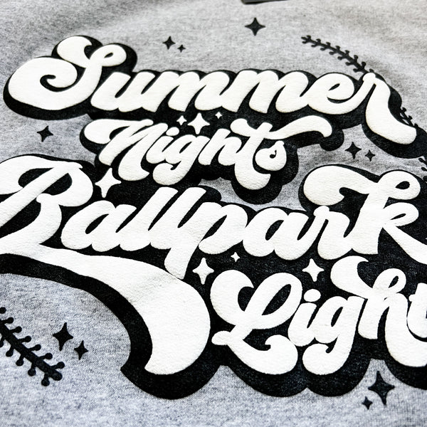 Summer Nights and Ballpark Lights Crewneck Sweatshirt