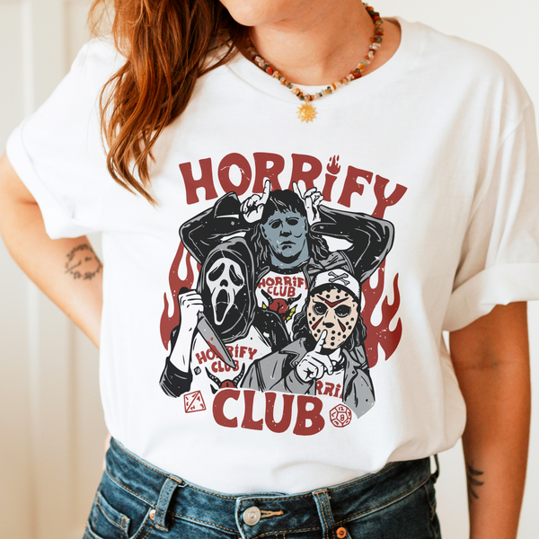 Horrify Club Halloween Movie Graphic Tshirt