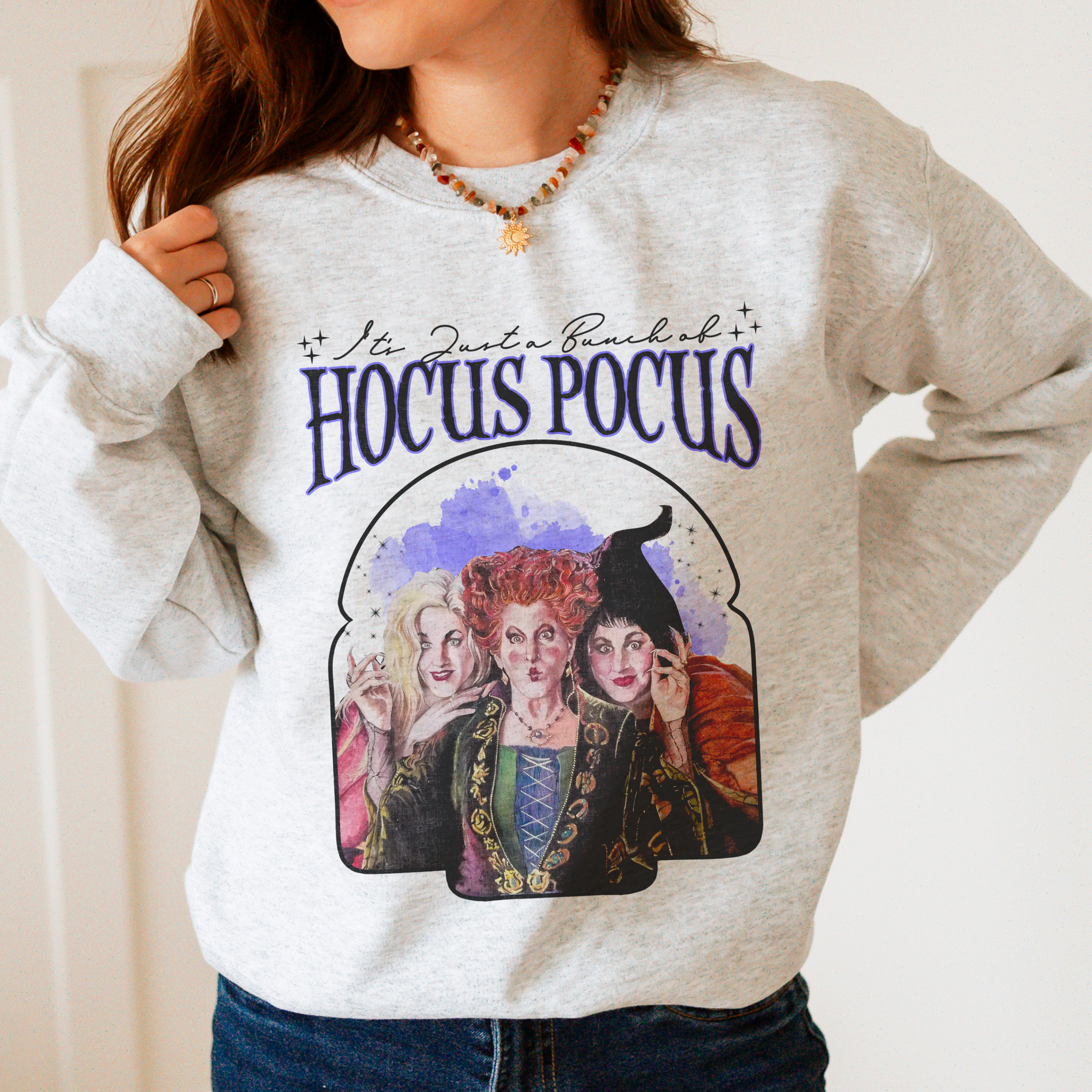 It's Just a Bunch of Hocus Pocus Halloween Crewneck Sweatshirt