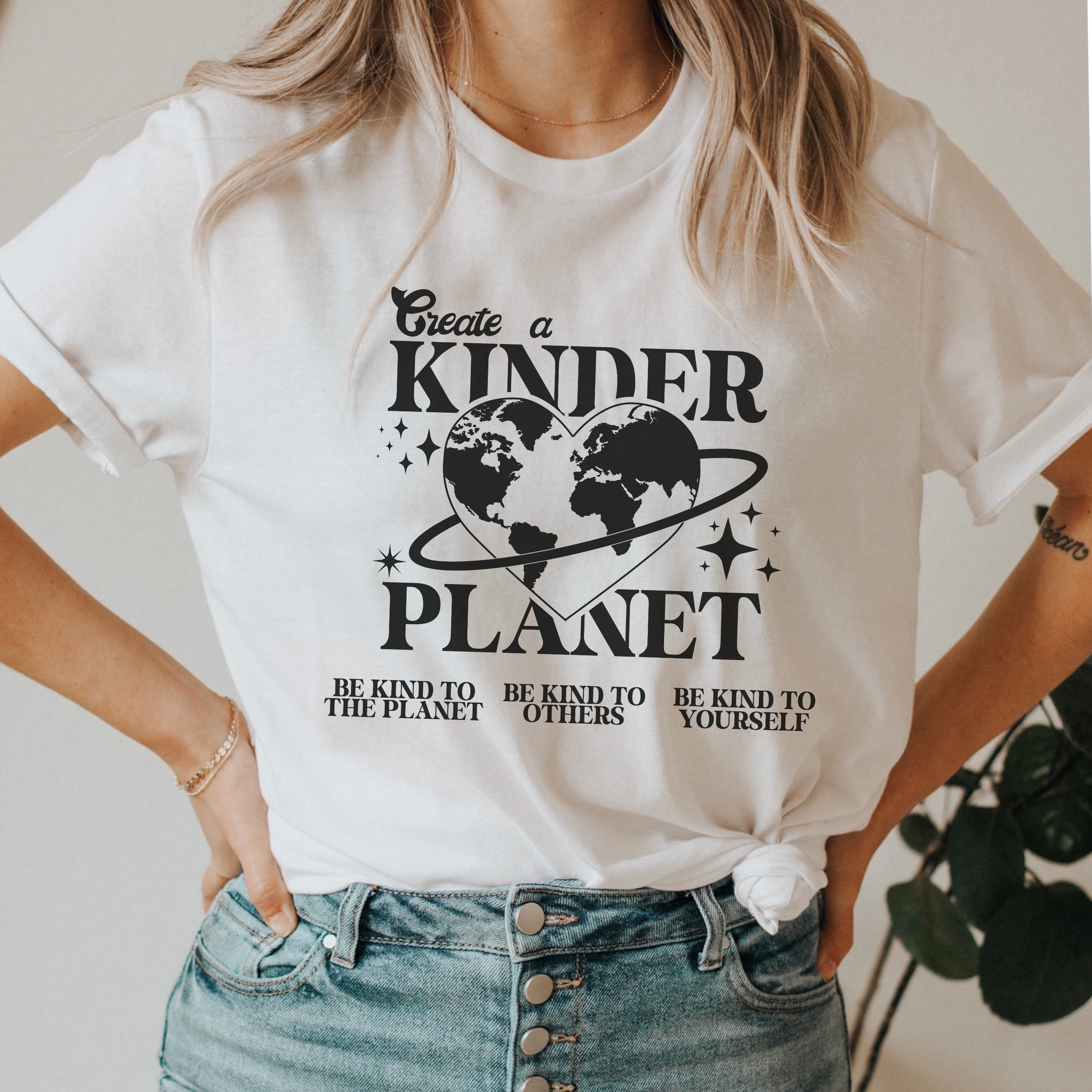 Create a Kinder Planet Graphic Tshirt