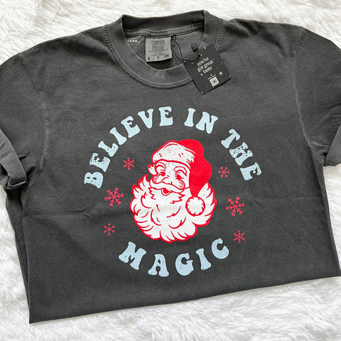 Believe in the Magic Santa Christmas Tshirt