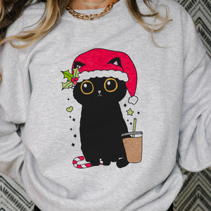 Merry Cat Crewneck Sweatshirt